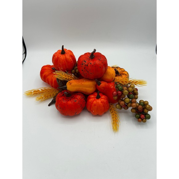 Fall Harvest Mini Pumpkins Artificial Crafting‎ Table Decos Autumn Thanksgiving - Picture 1 of 4